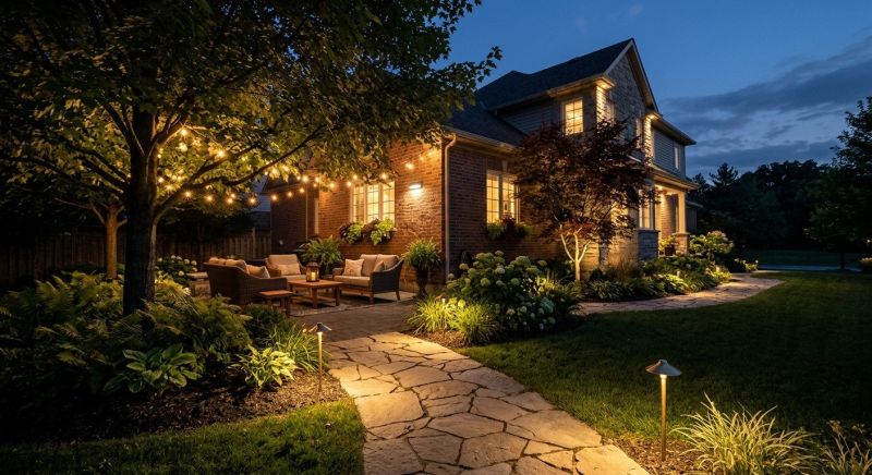 Garden Lighting Installation in Kansas City, KS