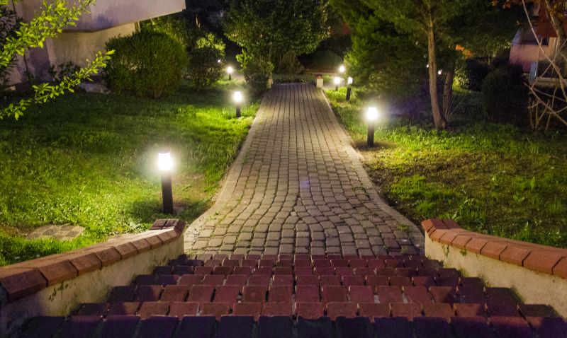 Sidewalk Lighting Installation in Olathe, KS