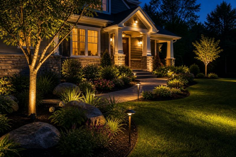 Sidewalk Lighting Installation in Olathe, KS